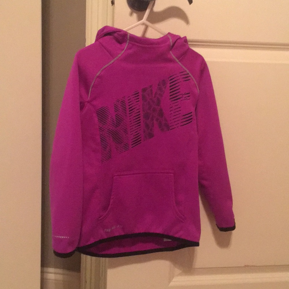 Nike purple hooded pullover